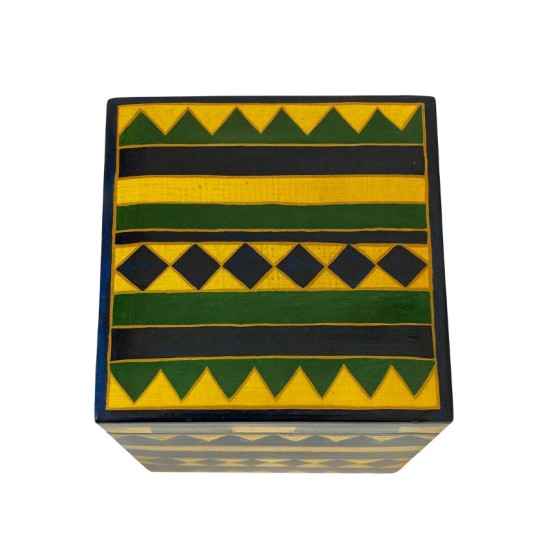 Vintage Hand-Painted Wooden Box