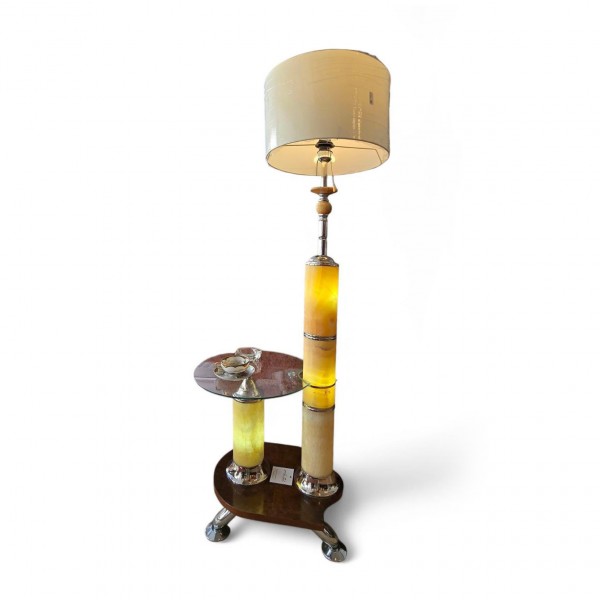 Art Deco Vintage Alabaster Floor Lamp Art Deco Vintage Alabaster Floor Lamp