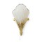 Art Deco Floral Glass Wall Sconce