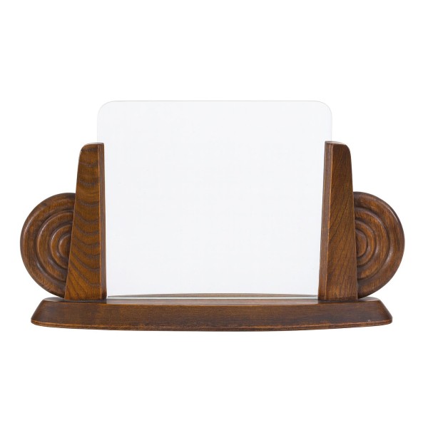 Art Deco Carved Wooden & Glass Frame