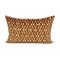 Ikat Pattern Velvet Cushion – Warm Earth Tones