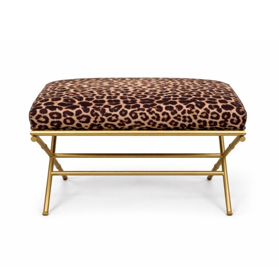 Leopard Print Bench