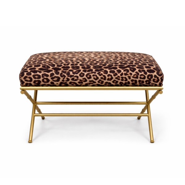 Leopard Print Bench