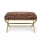 Leopard Print Bench