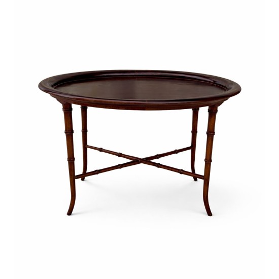 Vintage English-Style Oval Tray Table