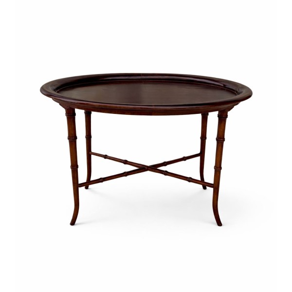Vintage English-Style Oval Tray Table