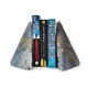 Glass Pyramid Bookends "Pair"