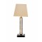 Mid-Century Brass Table Lamp with Geometric Base