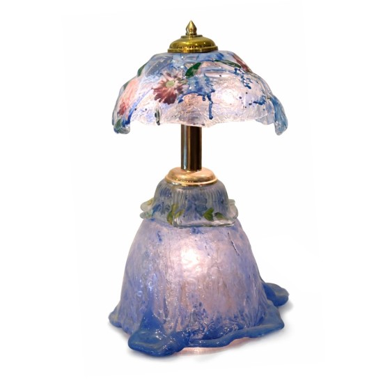 Floral Core Glass Table Lamp