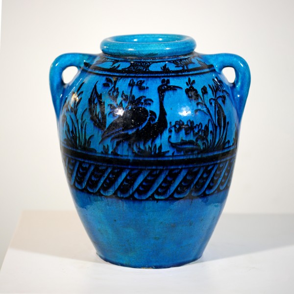Vintage Turquoise Ceramic Vase