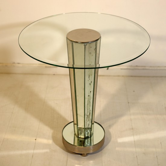 1940s Mirrored Base Table