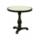 Vintage Round Pedestal Table with Inlaid Top