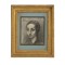 Vintage Framed Portrait Drawing (1957)